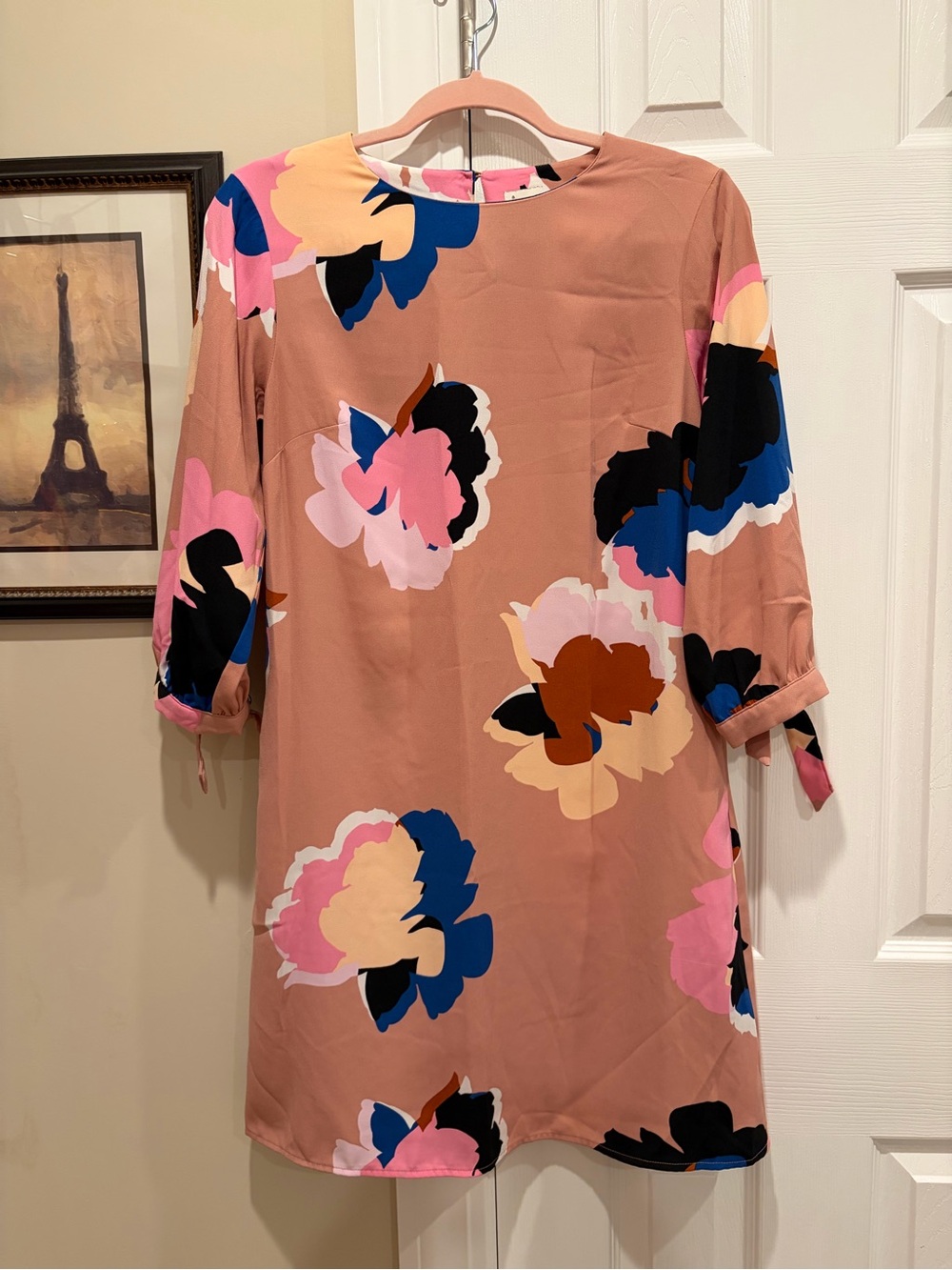 a new day Blush Pink Floral Mini Shift Dress 👗🌸